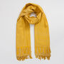 Embroidered Natural Cotton Scarf, thumbnail 3 of 6