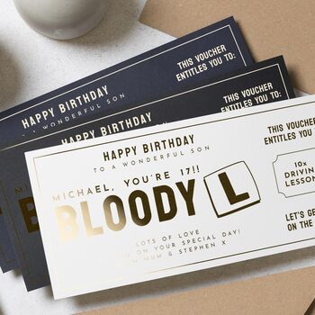 Personalised Driving Lessons Gift Voucher 17th Birthday, 2 of 9