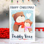 Personalised Daddy Bear Christmas Card, thumbnail 3 of 8