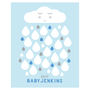 Raindrops Personalised Baby Shower Guest Book Print, thumbnail 2 of 5