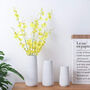 White Ceramic Flower Vase, thumbnail 2 of 8