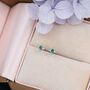 Extra Tiny Dotted Cluster Emerald Green Cz Stud Earrings, thumbnail 6 of 12