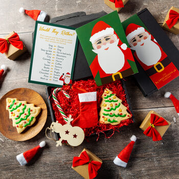 'Santa' Christmas Tree And Treats Letterbox, 2 of 2