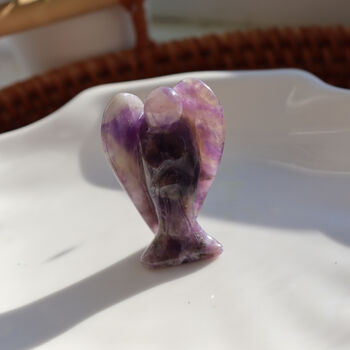Amethyst Angel Crystal 4cm With Gift Bag, 3 of 5