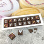 Chocolate Anniversary Gift With Personalised Year, thumbnail 4 of 12