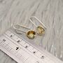 Citrine Earrings, Sterling Silver Earrings, thumbnail 8 of 8