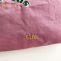 Personalised Yoga Embroidery Make Up Pouch Bag, thumbnail 3 of 5