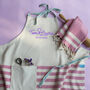 Personalised Apron, Tea Towels, 2nd Anniversary Gift, thumbnail 1 of 11
