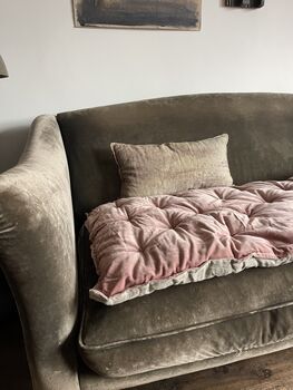 Maitri: Velvet And Linen Mattress Rose, 4 of 11