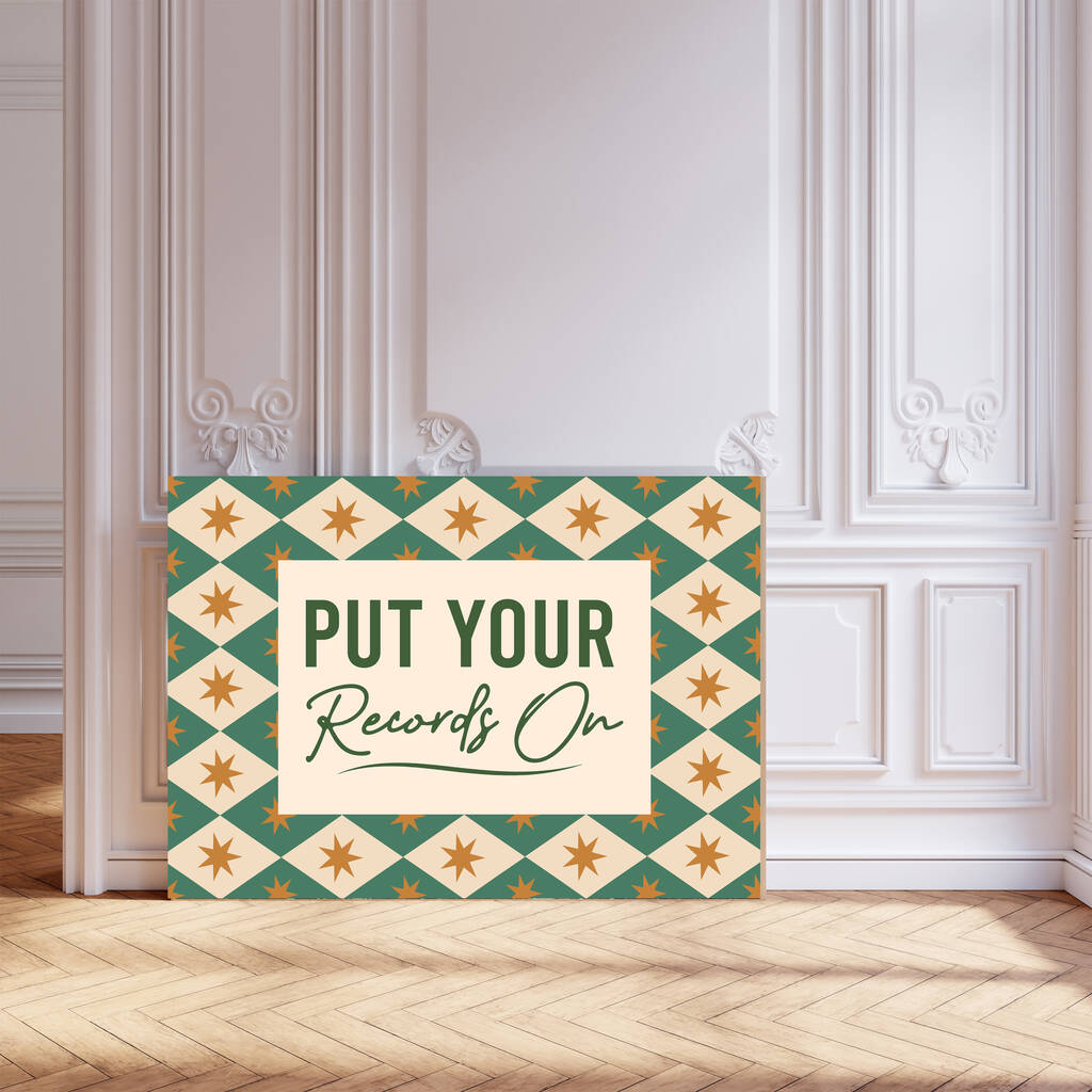 'Put Your Records On' Music Art Print, 1 of 3