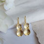 Sweet Daisy Dangling Earrings Gold Plated, thumbnail 7 of 9