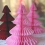 Pink Honeycomb Paper Christmas Tree, thumbnail 4 of 4