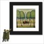 Framed 'Sitting On A Bench' Print. Lowry Style, thumbnail 1 of 4