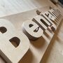 Plywood Wooden Sign Raised Block Letters, thumbnail 6 of 6