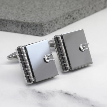 Opening Book Locket Cufflinks, 2 of 2