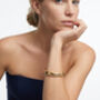 Kin 18 K Gold Plated Plain Bangle, thumbnail 2 of 5