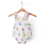 Rainbow Lapin Pink Baby Rompers, thumbnail 1 of 2