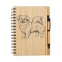 Personalised Tibetan Spaniel Dog Engraved Notebook, thumbnail 4 of 4