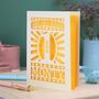 Personalised Papercut Starry First Birthday Card, thumbnail 6 of 6