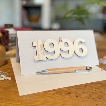 Personalised 30th Birthday 1996 Year Card, 8 of 10