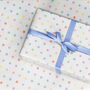 Pastel Dots Wrapping Paper Roll Or Folded, thumbnail 2 of 3