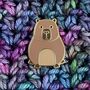 Capybara Pin Badge, thumbnail 5 of 5