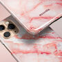 Bright Pink Marble Case For iPhone, thumbnail 3 of 4