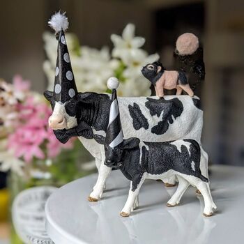 Personalised Party Animal Cow Cake Toppers, 6 of 7