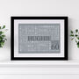 Personalised 60th Birthday Word Art Print, thumbnail 8 of 12