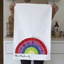 Personalised Rainbow Tea Towel, thumbnail 1 of 5