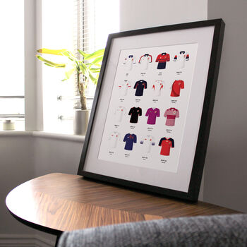 Classic Kits Rugby Team Print, 4 of 7