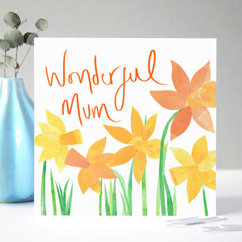 Wonderful Mum Daffodils Card, 6 of 6