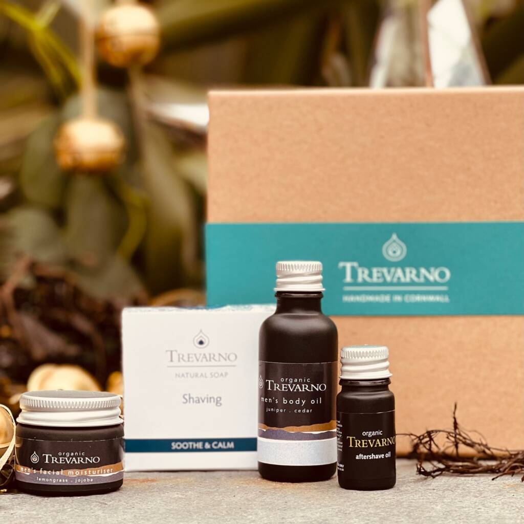 Men's Shaving Kit Gift Set By Organic Trevarno