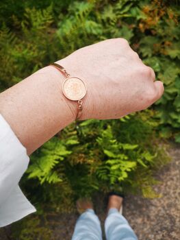 21st Birthday One Pence Cuff Bracelet, 10 of 12