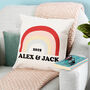 Personalised Rainbow Cushion Gift For Boy Or Girls Room, thumbnail 1 of 3
