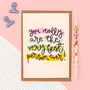 'You Are The Very Best Person Ever' Greeting Card, thumbnail 1 of 4