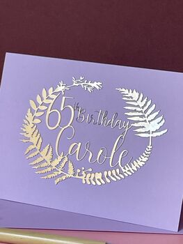 Personalised Lasercut Birthday Card, 7 of 9