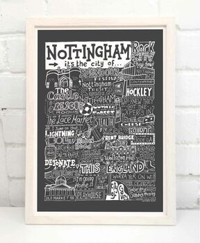 Nottingham Landmarks Print, 7 of 11