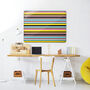 Stripes Design / Large Magnetic Notice Board, thumbnail 1 of 10