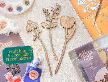 Paint Your Own Wooden Flowers Kit, 8 of 8