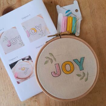 Joy Embroidery Kit, 3 of 3