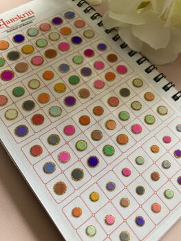 Gold Zari Colourful 576 Bindi Booklet, 7 of 10