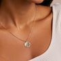 Personalised Hammered Gold Fill Disc Necklace, thumbnail 4 of 8