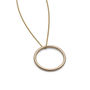 Handmade Solid Gold Halo Necklace, thumbnail 5 of 6