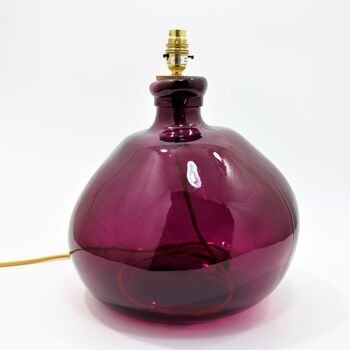 Recycled Blown Glass Lamp | 39cm | Nine Colours, 8 of 9