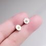 Daisy Stud Earrings, Small Flower Studs, thumbnail 1 of 7