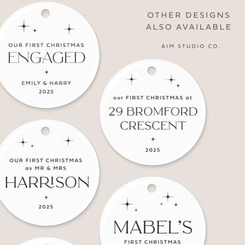 Personalised Baby's First Christmas Bauble 2025, 10 of 10