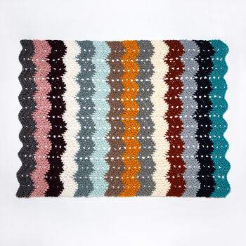 Chevron Blanket Easy Crochet Kit, 6 of 10