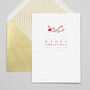 Pack Of Six Luxury Gold Foil Merry Christmas Card, thumbnail 1 of 2
