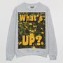 What's Up Buttercup Men's Slogan Sweatshirt, thumbnail 4 of 4